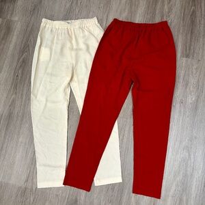 MANSUR GAVRIEL 2 Pair of Twist Waist Ankle Pants Sz 38 NWT $400ea!!